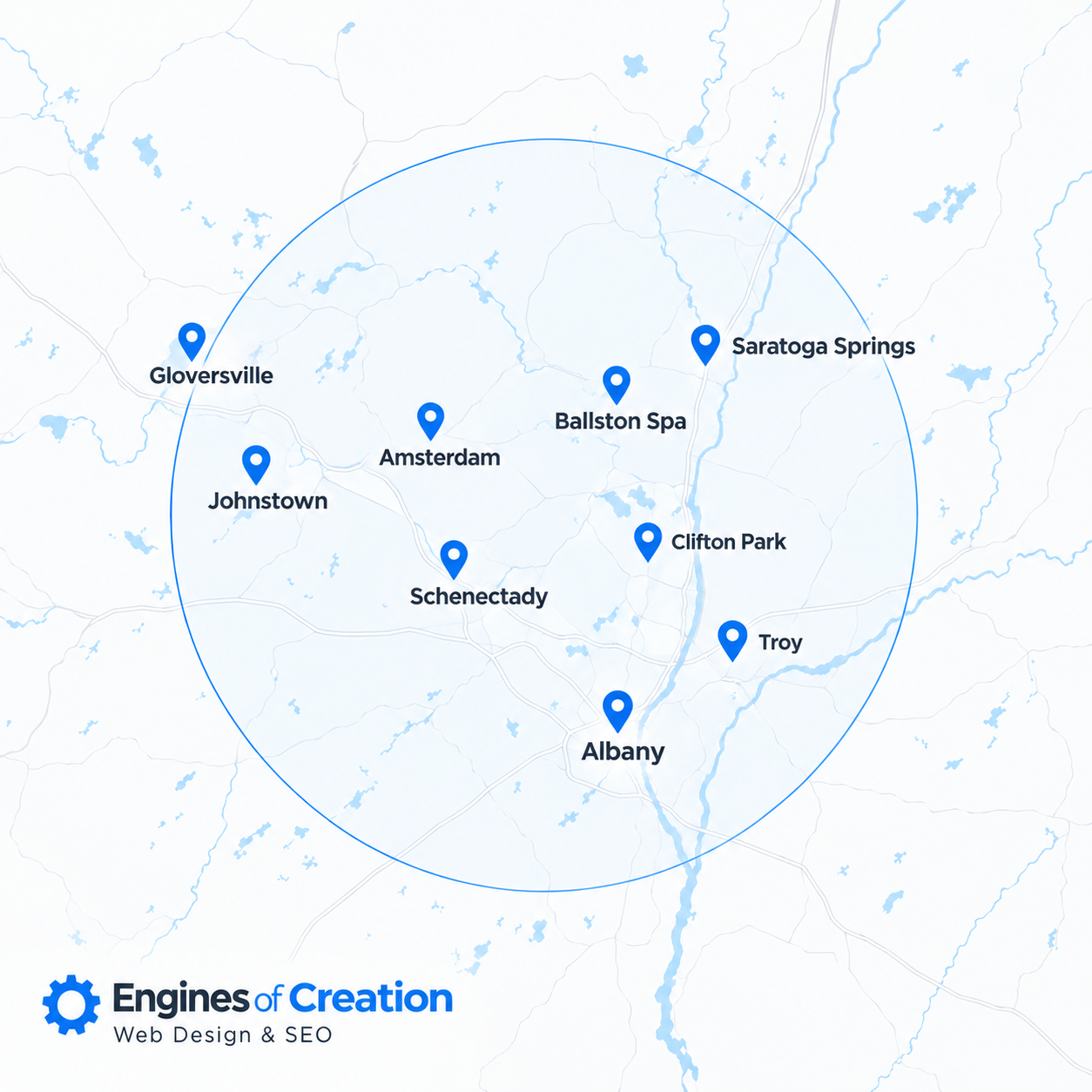 Engines of Creation Web Design & SEO's local Service area